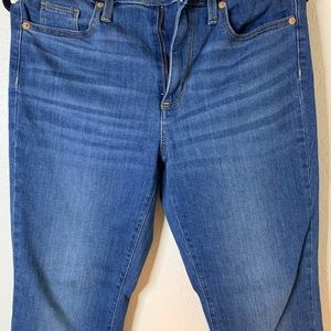 High rise slim straight jeans - size: 8 short